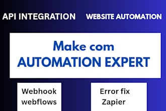 fix any type of automation, made com, make come, make com automation