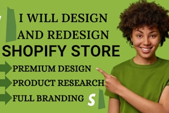 create stunning shopify website design for shopify store