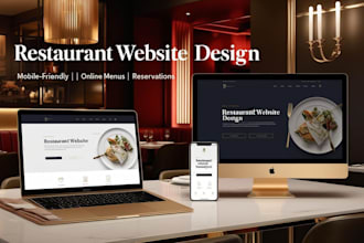 develop showit website for restaurant website, food brand