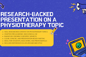 create evidence based presentation on physiotherapy topics