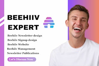 design beehive landing page, complete beehiiv newsletter design beehiiv website