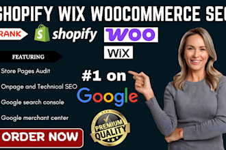 do complete onpage and technical shopify SEO for shopify wix woocommerce store