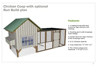 construction plan, coop ,home decor 3d, 2d, cad, sketchup woodworking build plan