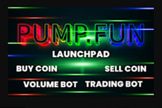 develop token launchpad, bundler bot , and alarm bot on solana pumpfun pumpswap