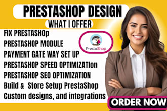 develop and build prestashop module or addon prestashop website opencart website