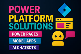 build power platform solutions with power pages, model apps and ai bots