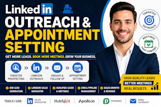 do linkedin outreach and appointment setting