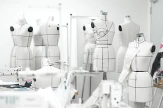 create fashion tech pack and technical flats for clothing production and brands