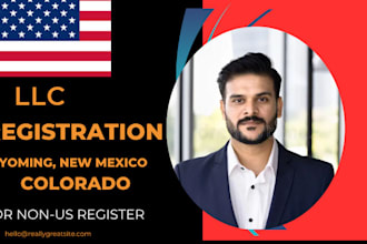 register us llc company for non USA resident business registration and ein