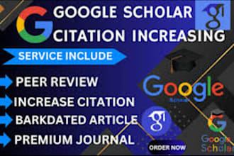 find scholarly articles and  citations from google scholar and researchgate