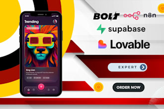 build lovable ai, supabase web app saas app lovable dev n8n automation, bolt new