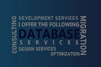 do database development, mysql, mssql, postgres, monogodb, sqlite