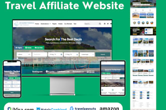 create automated pilot travel affiliate marketing website for passive income