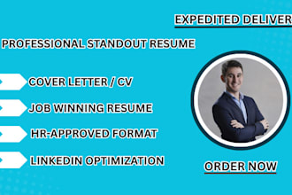 write tech resume , cv writing, cover letter , executive resume writing linkedin