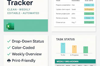 create a weekly employee task planner in excel