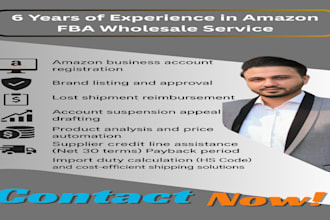 provide amazon registration and fba wholesale services