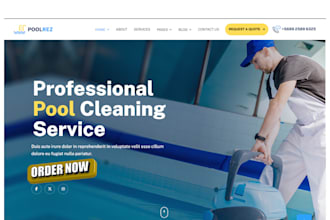 design responsive swimming pool website swimming pool construction website