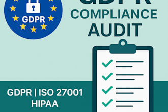 perform cybersecurity and cloud security compliance audit with gdpr, dpdp, ccna