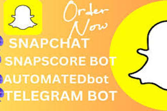 develop tiktok livestreaming bot, instagram API bot, youtube bot, snapchat bot