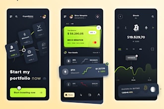 do crypto wallet app development UI UX trading app development wallet app