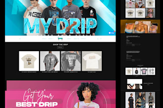 develop a shopify clothing store for urban, streetwear, and y2k fashion