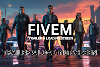do fivem loading screen and cinematic fivem trailer video, video game intro