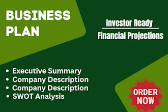 write your investor ready business plan for startup loan approval