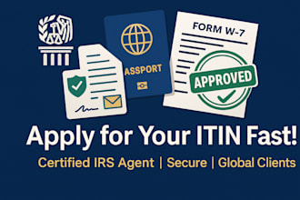 apply for your itin number as a certified irs agent
