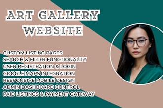 art gallery website artist portfolio online exhibition museum website