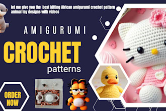 design best kitting african amigurumi crochet pattern for animal toy with videos