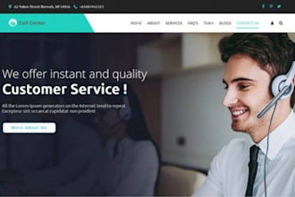 call center website virtual assistance customer service code agency website