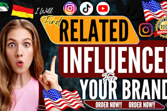 find german influencer marketing usa influencer manager research outreach