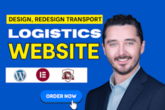 design logistics, trucking, freight, dispatch, and cargo websites