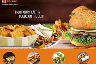 build meal prep shopify store food delivery catering website vegan website
