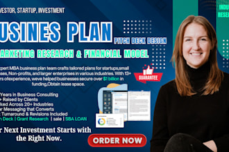 prepare a business plan with marketing and financial model