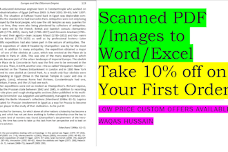 convert pdf, word, or any other document to excel forms
