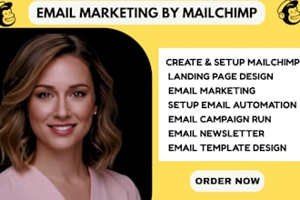 do mailchimp email  marketing campaign editable newsletter and automation setup