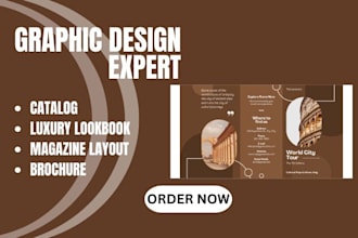 design luxury lookbook catalog brochure magazine layout
