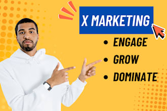 be your twitter x promotion and marketing manager