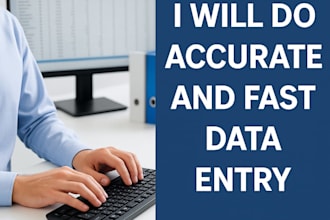 do fast and accurate data entry and web search