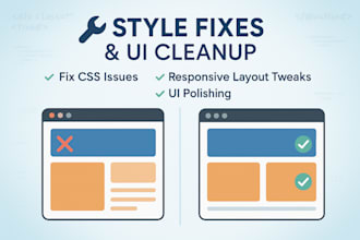 make quick fixes to your site styles