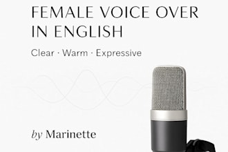 narrate your audiobook or voice over in english with clarity