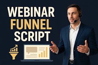 setup high converting webinar funnel webinar funnel script presentation