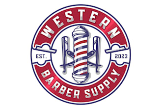 design a creative and unique barbershop logo