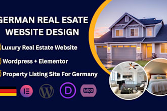 build a german property real estate website for agency