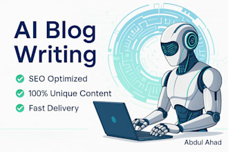 write SEO optimized blog posts using ai tools