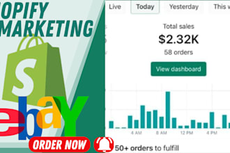 promote your shopify, etsy, ebay, or amazon store for real organic traffic