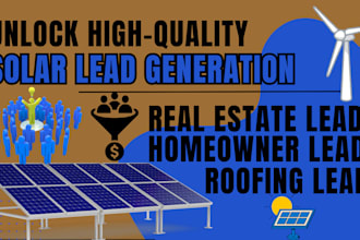 do solar energy business roofing real estate cold homeowner leads generation