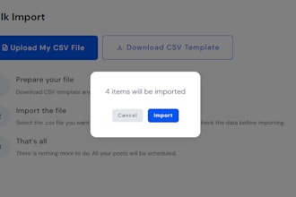 bulk product upload via excel CSV, xls file on bigcommerce, ecwid, wix, shopify