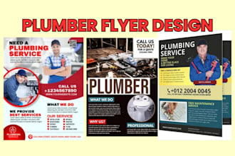 design plumbing, handyman, plumber, electrician, solar, carpenter flyer